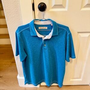 Tommy Bahama Casual Short Sleeved Shirt in Turquoise